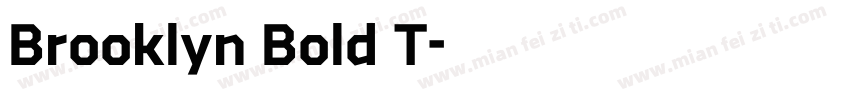 Brooklyn Bold T字体转换